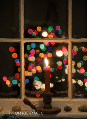 Christmas Candle Window